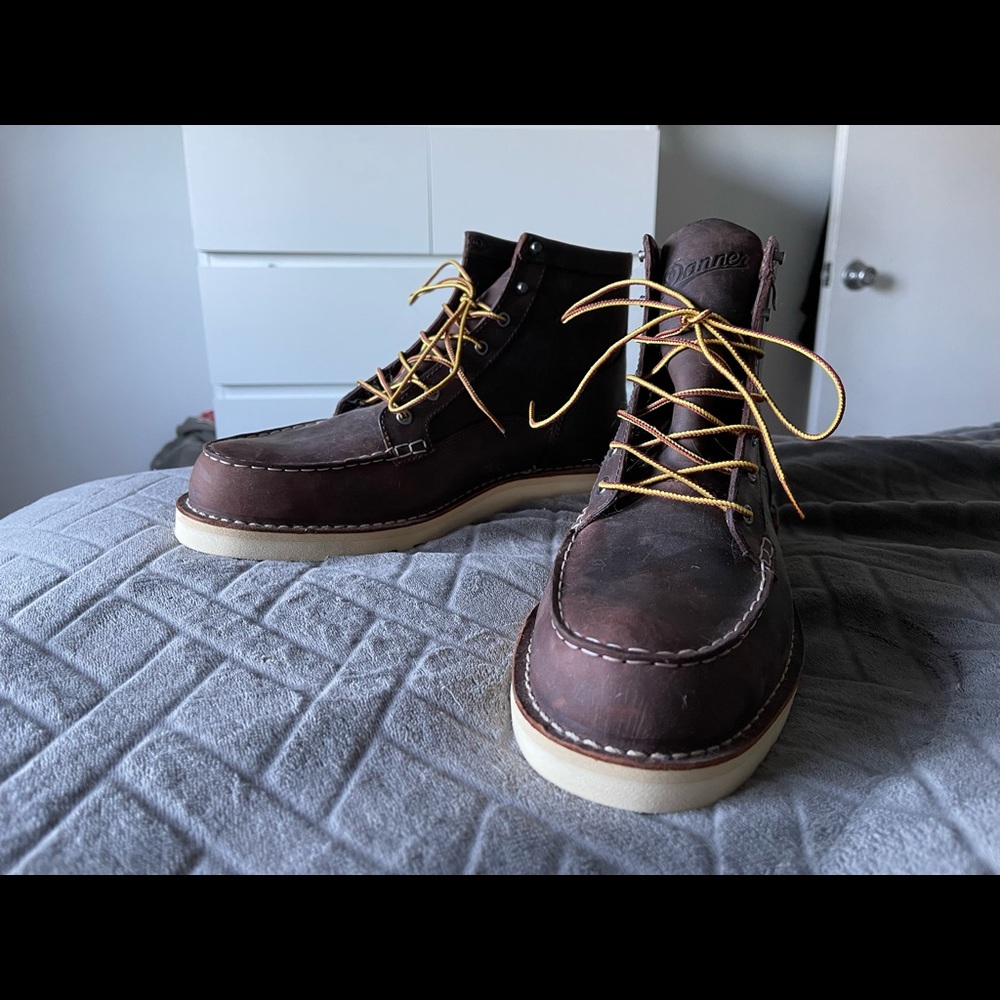 NWOT Danner Bull Run Moc Toe boots Size 14